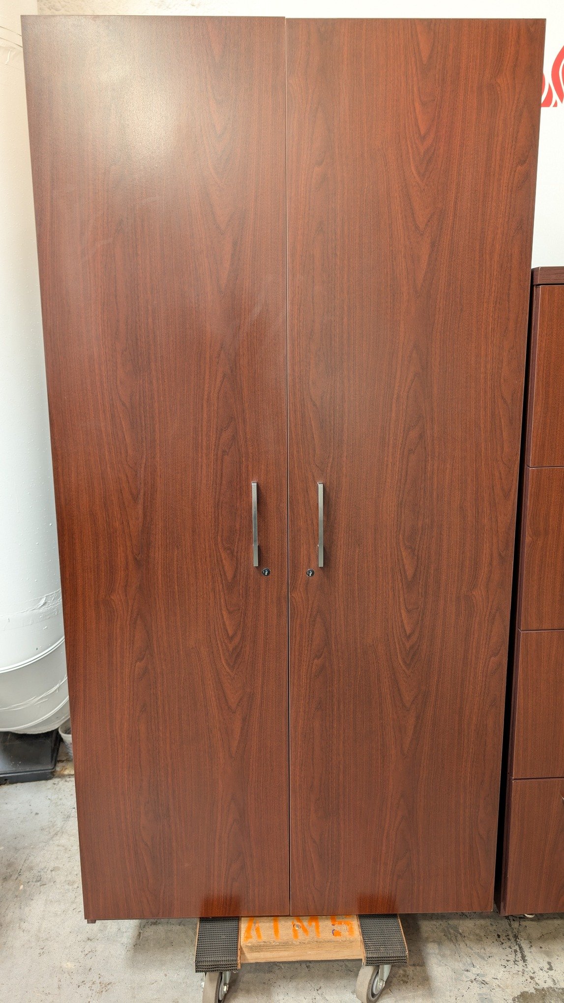 JSI FURNITURE Wardrobe Cabinet Dark Cherry