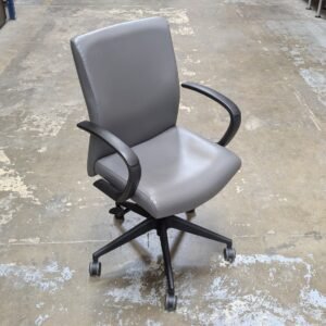 SIT ON IT Realign Series Conference Chair Gray Vinyl