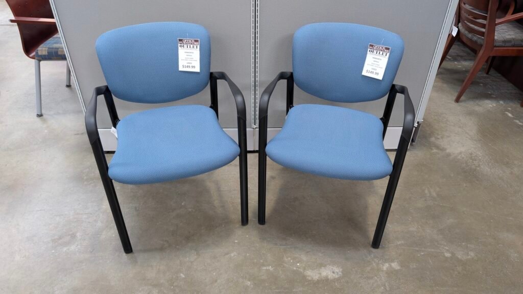 HAWORTH Improv Guest Chair Blue Fabric