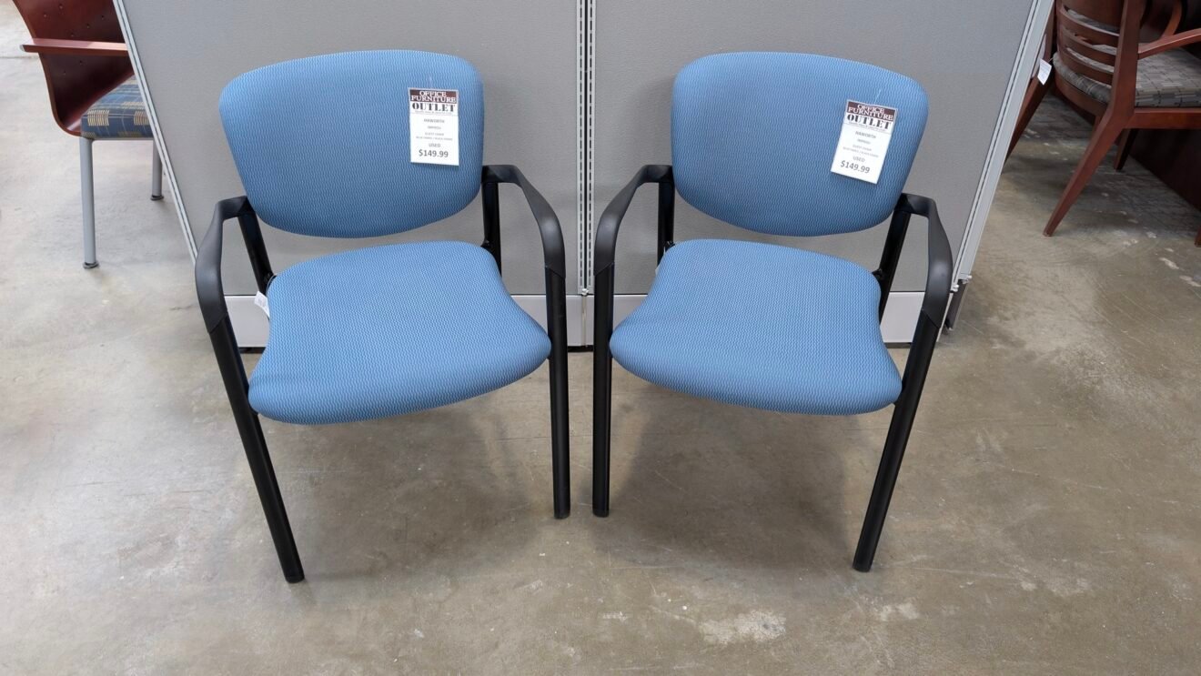 HAWORTH Improv Guest Chair Blue Fabric