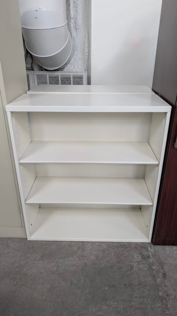 STEELCASE 3 Shelf Metal Bookcase