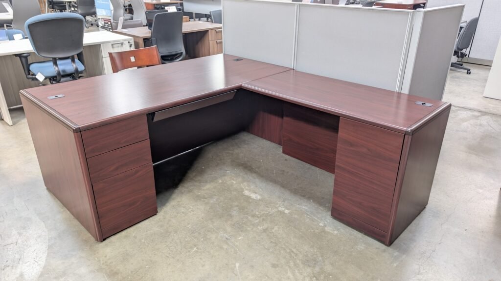 HON 10700 Desk Right Return Mahogany